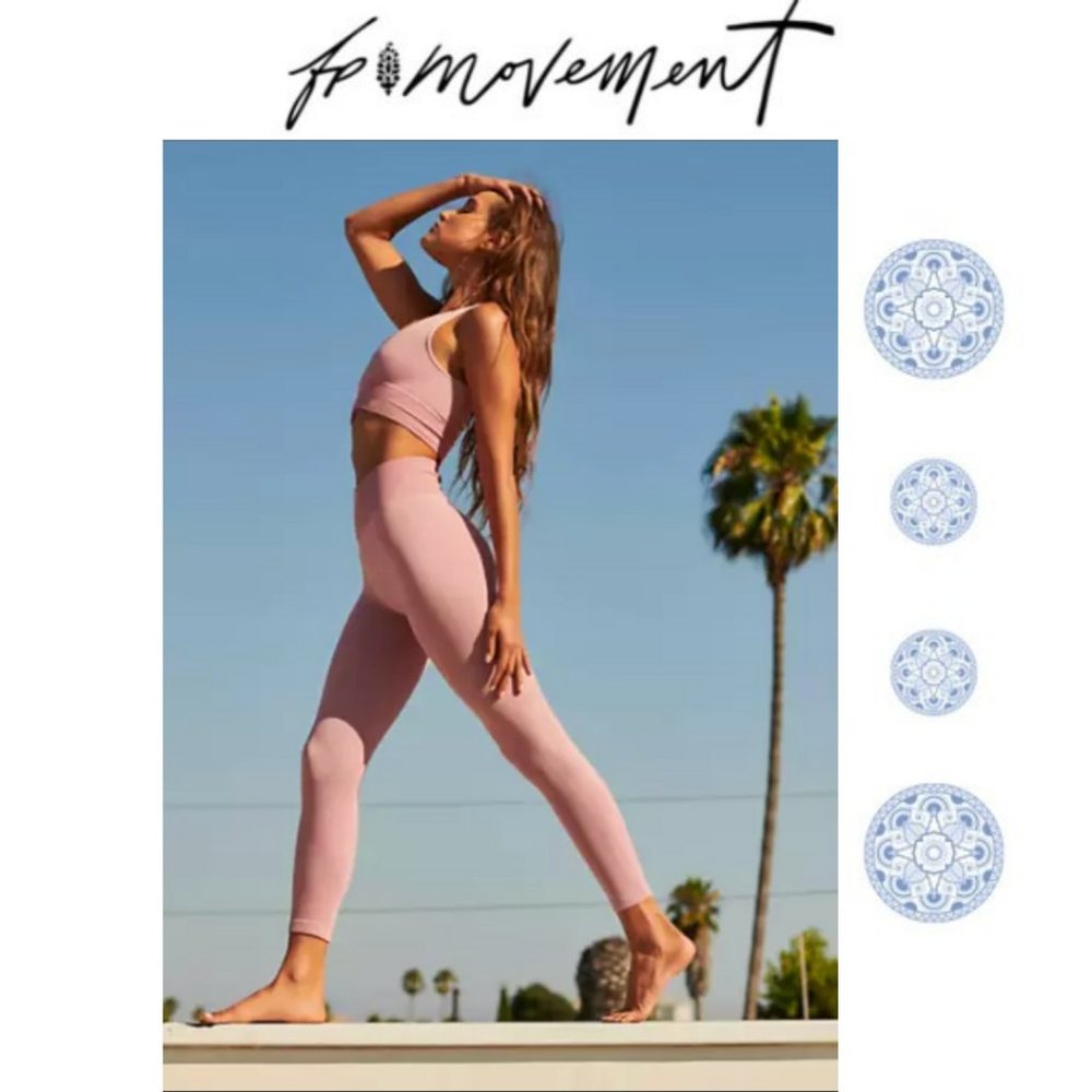 Free People Movement Ribbed Leggings and Bra Set